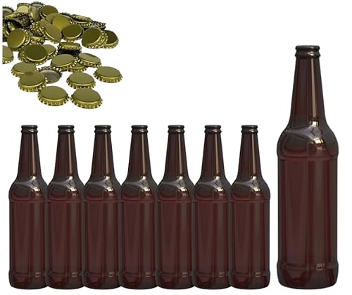 made in home - Set – 500 ml Bierflaschen + 26 mm Goldverschlüsse (32) von made in home
