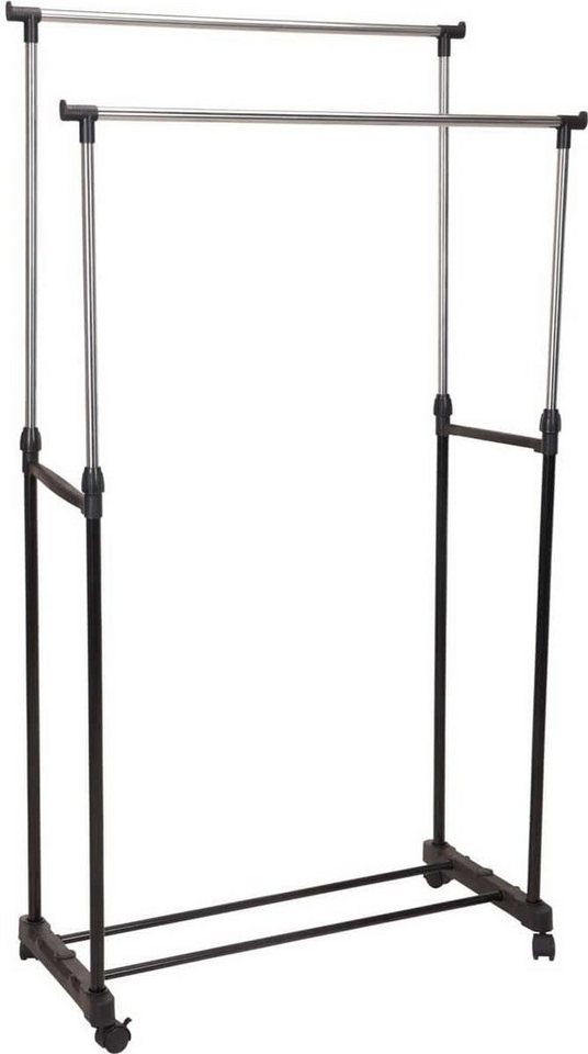 made2trade Kleiderständer STORAGE SOLUTIONS, mit 2 Stangen und Rollen, höhenverstellbar made2trade Kleiderständer STORAGE SOLUTIONS, mit 2 Stangen und Rollen, höhenverstellbar von made2trade