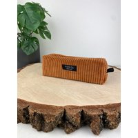 stifte-Etui/ Mäppchen Aus Cord in Kupfer/Madebyaevva von madebyaevva