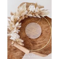 Handgefertigter Blumenkranz Aus Trockenblumen - Das Perfekte Geschenk Für Jeden Anlass Muttertag Geburtstag Einweihungsfeier -Jubiläum von madebyjuliaRa