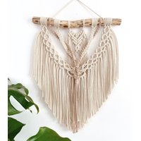 Handgeknüpfter Makramee Wandbehang "Sepia" - Boho-Dekor Für Dein Zuhause Wanddeko Wandschmuck von madebyjuliaRa