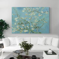 Van Gogh Leinwand, Vincent Mandel Blühender Baum, Wanddeko, Leinwandbild, Wandkunst von madebysrk