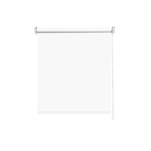MADECOSTORE Store Enrouleur Tamisant Tissu Uni Blanc - L41 x H190cm - Avec perçage von MADECOSTORE