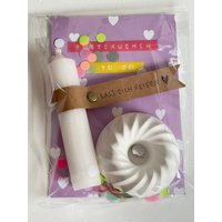Deko Raysin Pustekuchen To Go Gugelhupf Mit Kerze Geburtstag Mini Kuchen Konfetti Mitbringsel Set Geschenk von madeinmoonshineshop