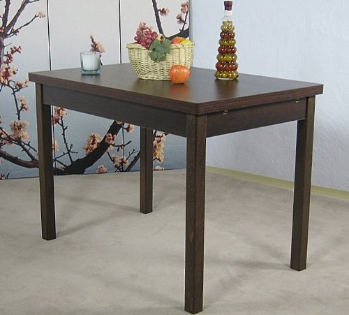 Auszugtisch L. 104-164cm Nussbaum Esstisch Esszimmertisch Tisch Küchentisch ausziehbar von madera