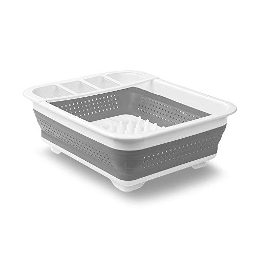 madesmart 18110 Abtropfgestell ausziehbar Kunststoff Weiß 37 x 22 x 5 cm von madesmart