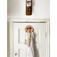 Erdbeer Schlüsselbrett /Küchenaccessoire/Handtuchhalter Wandhaken Schmuckhalter /Mit Drei Haken von madevaholzliebe