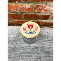 Glasdose/Kaffeedose Teedose Müsliglas Keksdose Blaue Hygge Blumen von madevaholzliebe