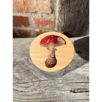 Glasdose/Kaffeedose Teedose Müsliglas Keksdose Fliegenpilz von madevaholzliebe