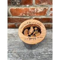 Glasdose/Kaffeedose Teedose Müsliglas Keksdose Walnuss Und Eule von madevaholzliebe