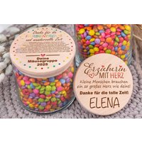 Abschiedsgeschenk Erzieherin Lehrerin - Kindergarten, Abschied, Danke Vorratsglas von madewithlovebymadita