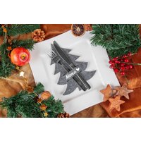 Bestecktasche Weihnachten Tanne Aus Filz von madewithlovebymadita