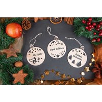 Christbaumanhänger Personalisiert Mit Namen Nach Wunsch Aus Holz von madewithlovebymadita