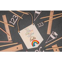 Einschulung Geschenk Schulkind 2025, Schulanfang Geschenk, Mutmacher Schild, Motivation Patenkind Einschulungsgeschenk von madewithlovebymadita