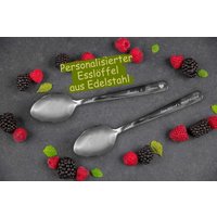 Personalisierter Esslöffel Mit Gravur Nach Wunsch Aus Edelstahl von madewithlovebymadita