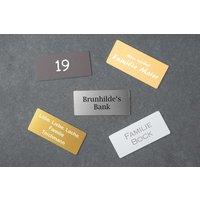 Personalisiertes Klingelschild Türschild Haustürschild Namensschild Briefkastenschild Mit Gravur von madewithlovebymadita