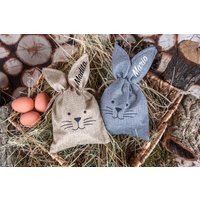 Personalisiertes Ostertäschchen Mit Namen - Hasenbeutel Und Osterkörbchen in Einem von madewithlovebymadita