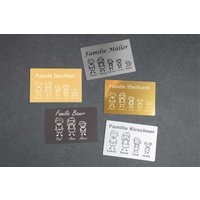 Premium Klingelschild Türschild Namensschild Briefkastenschild Mit Familienfiguren Personalisiert Wetterfest von madewithlovebymadita