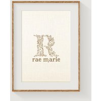 Personalisierte Baby Namen Stickerei Kinderzimmer Wand Kunst von madlywish