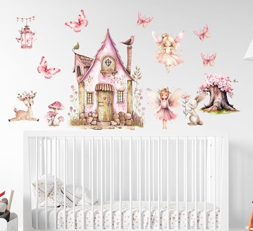 Wandtattoo Wandsticker Blume Fee Feen Blumen Schmetterling Elfen Rosa Wandtattoo Buntes Pflanze Selbstklebend Wandaufkleber Abnehmbar Wandkunst Aufkleber für Mädchen Kinder Kinderzimmer Schlafzimmer Wandtattoo Wandsticker Blume Fee Feen Blumen Schmetterling Elfen Rosa Wandtattoo Buntes Pflanze Selbstklebend Wandaufkleber Abnehmbar Wandkunst Aufkleber für Mädchen Kinder Kinderzimmer Schlafzimmer von madras24