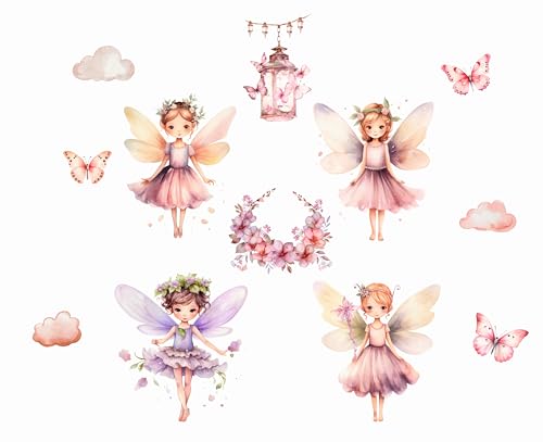 Wandtattoo Wandsticker Blume Fee Feen Blumen Schmetterling Elfen Rosa Wandtattoo Buntes Pflanze Selbstklebend Wandaufkleber Abnehmbar Wandkunst Aufkleber für Mädchen Kinder Kinderzimmer Schlafzimmer Wandtattoo Wandsticker Blume Fee Feen Blumen Schmetterling Elfen Rosa Wandtattoo Buntes Pflanze Selbstklebend Wandaufkleber Abnehmbar Wandkunst Aufkleber für Mädchen Kinder Kinderzimmer Schlafzimmer von madras24