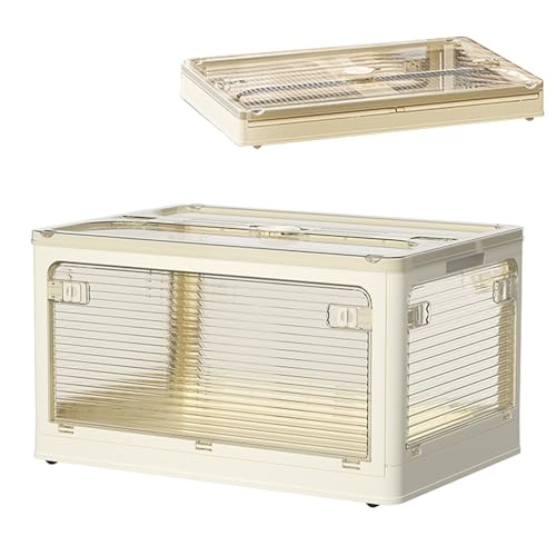 Aufbewahrungsboxen für Bücher, stapelbar, Aufbewahrungsboxen für Bücher mit Deckel, Schrank-Organizer und faltbare Aufbewahrungsbox, Organizer für Kleidung, großer Behälter von madri