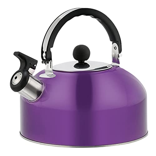 Flötender Teekessel, pfeifende Teekanne aus Edelstahl, 1,8 l, Kochfeld, Teekanne mit ergonomischem Griff, leichter Pfeifkessel für den Hausgebrauch von madri
