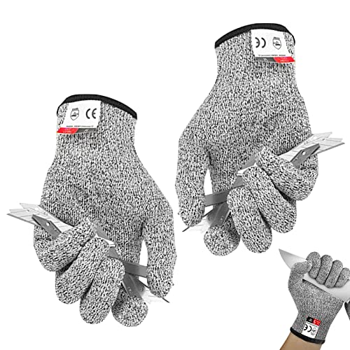 Schnittschutzhandschuh, Hochleistungs-Schutz, Stufe 5, atmungsaktive Sicherheits-Schnittschutzhandschuhe, verbesserte Sicherheitshandschuhe für das Schneiden von Fleisch, Holzschnitzerei, von madri