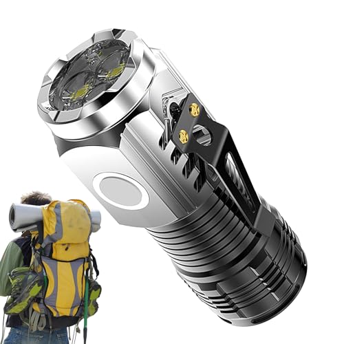 madsa Mini LED-Taschenlampe, kleine helle Taschenlampe | Wiederaufladbare LED-Taschenlampe,Hochleistungs-Taschenlampe,Tragbare Taschenlampen,Kleines Blitzlicht,Wandern Geschenk für Camping von madsa