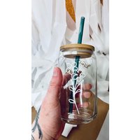 Glas Bierdose | Glasdose Florale Glaskaffeetasse Glasbecher von maedaymaedaymaeday