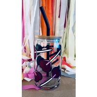 Herz Lollipop Glas Bierdose | Glasdose Valentines Glaskaffeetasse Glasbecher von maedaymaedaymaeday