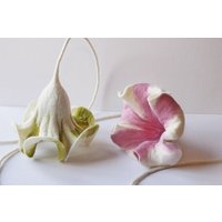 2Er Set Gefilzte Blüten in Pastell, Blumen Für Das Fenster Oder Als Geschenk Die Freundin Mutter von mafiz