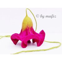 Ooak, Filzblüte in Pink, Als Deko Für Das Fenster Oder Dekoration Die Wohnung, Living Home Ooak, Filzblüte in Pink, Als Deko Für Das Fenster Oder Dekoration Die Wohnung, Living Home von mafiz
