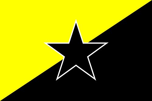 magFlags Flagge: Large Anarcho-Capitalism with Star | Anarcho-Capitalism Plus a Black Star in The Middle | Querformat Fahne | 1.35m² | 90x150cm » Fahne 100% Made in Germany magFlags Flagge: Large Anarcho-Capitalism with Star | Anarcho-Capitalism Plus a Black Star in The Middle | Querformat Fahne | 1.35m² | 90x150cm » Fahne 100% Made in Germany von magFlags