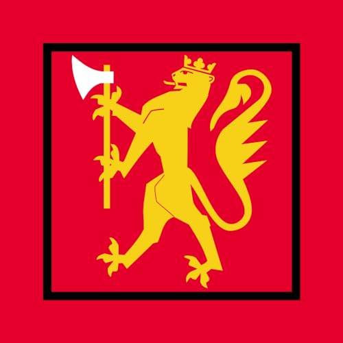 magFlags Flagge: Large Standard of the Military Police Department Norway | The Ceremonial Standard of the Norwegian Military Police Department Militærpolitiavdelingen | Fahne 1.35m² | 1 von magFlags