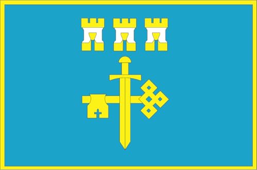 magFlags Flagge: Large of-Ternopil-Oblast | Ternopil Oblast, Ukraine | Querformat Fahne | 1.35m² | 90x150cm » Fahne 100% Made in Germany von magFlags