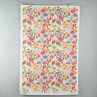 Kunterbuntes Geschirrtuch Mit Pilz - Und Fliegenpilzmotiv von maggiemagoodesigns