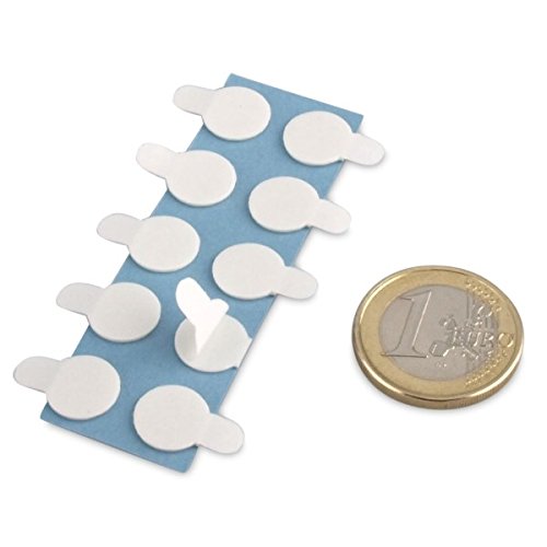 100 Stück doppelseitige Klebepunkte Ø 10 mm - kein Magnet! von Winserford