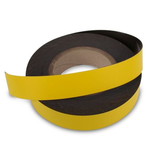 1m Magnetband/Kennzeichnungsband (magnets4you) Breite 30 mm | gelb | einfaches Zuschneiden | haftet auf allen magnetischen Untergründen von magnet-shop