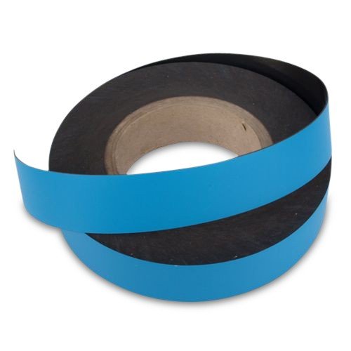 1m Magnetband/Kennzeichnungsband (magnets4you) Breite 50 mm | blau | einfaches Zuschneiden | haftet auf Allen magnetischen Untergründen von magnet-shop