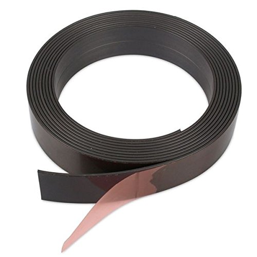 1m Magnetband einseitig selbstklebend (magnets4you) - Breite 20 x 2 mm | Rückseite mit Klebefilm | einfaches Zuschneiden | haftet auf allen magnetischen Untergründen von magnet-shop