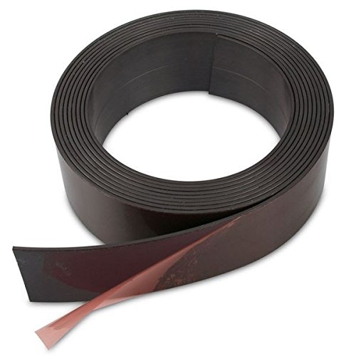 1m Magnetband einseitig selbstklebend (magnets4you) - Breite 40 x 1,5 mm | Rückseite mit Klebefilm | einfaches Zuschneiden | haftet auf Allen magnetischen Untergründen von magnet-shop