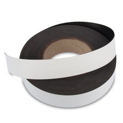 1m Magnetband/Kennzeichnungsband (magnets4you) Breite 40 mm | weiß | einfaches Zuschneiden | haftet auf Allen magnetischen Untergründen von magnet-shop