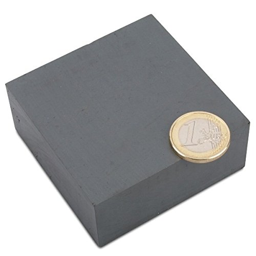 Quadermagnet 70,0 x 70,0 x 30,0 mm Y35 Ferrit - hält 14 kg,Blockmagnet, Magnetblock, Bastelmagnet von magnet-shop