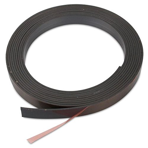 1m Magnetband einseitig selbstklebend (magnets4you) - Breite 12,7 x 1,5 mm | Rückseite mit Klebefilm | einfaches Zuschneiden | haftet auf Allen magnetischen Untergründen von magnet-shop