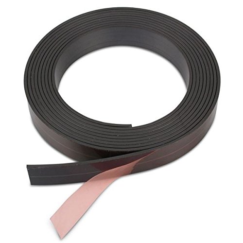 1m Magnetband einseitig selbstklebend (magnets4you) - Breite 25,4 x 1,5 mm | Rückseite mit Klebefilm | einfaches Zuschneiden | haftet auf Allen magnetischen Untergründen von magnet-shop