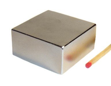magnet-shop Quadermagnet 40,0 x 40,0 x 20,0 mm N40 Nickel - hält 60 kg, Neodym Supermagnet Powermagnet Haftmagnet Rechteckmagnet von magnet-shop