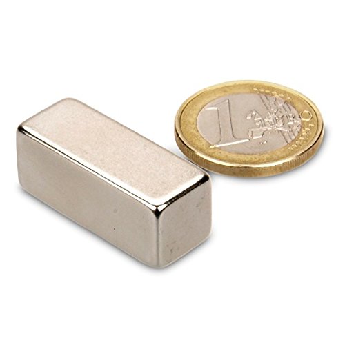 magnets4you - Quadermagnet aus Neodym | 30x12x12mm | Beschichtung: Nickel N52 | Haftkraft ca. 17,5 kg | Supermagnet für Werkstatt, Experimente oder zum Basteln von magnet-shop