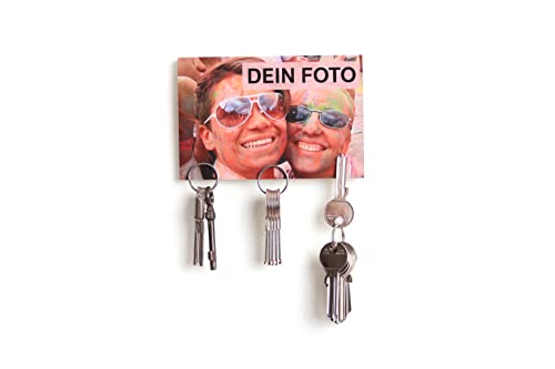 Schlüsselbrett Magnet Bild – Mein Bild als Schlüsselbrett - Magnettafel Magnetboard magnetisches Schlüsselbrett (10x15cm mit 3 Magneten) von magnetPOK