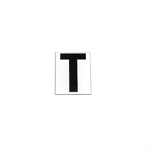 Magnetischer Buchstabe T, schwarz auf weißem Hintergrund, 10 cm hoch Magnetischer Buchstabe T, schwarz auf weißem Hintergrund, 10 cm hoch von magnétiques.fr